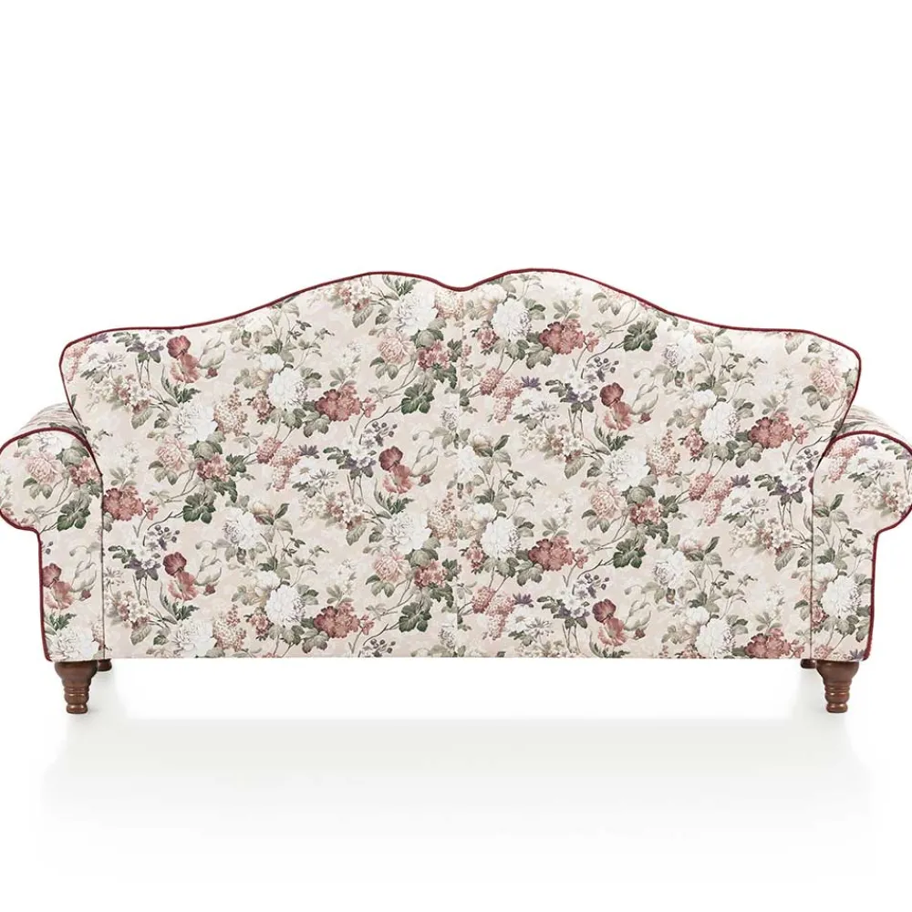 Wohnen Sofas<Landhaus Dreisitzer Sofa mit Blumen - Baonga
