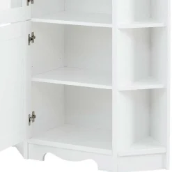 Wohnen Vitrinen<Landhaus Eckvitrine aus Kiefer zweifarbig - Ribeiro