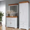 Wohnen Garderoben<Landhaus Flurmöbel Set aus Kiefer - Saluts (dreiteilig)