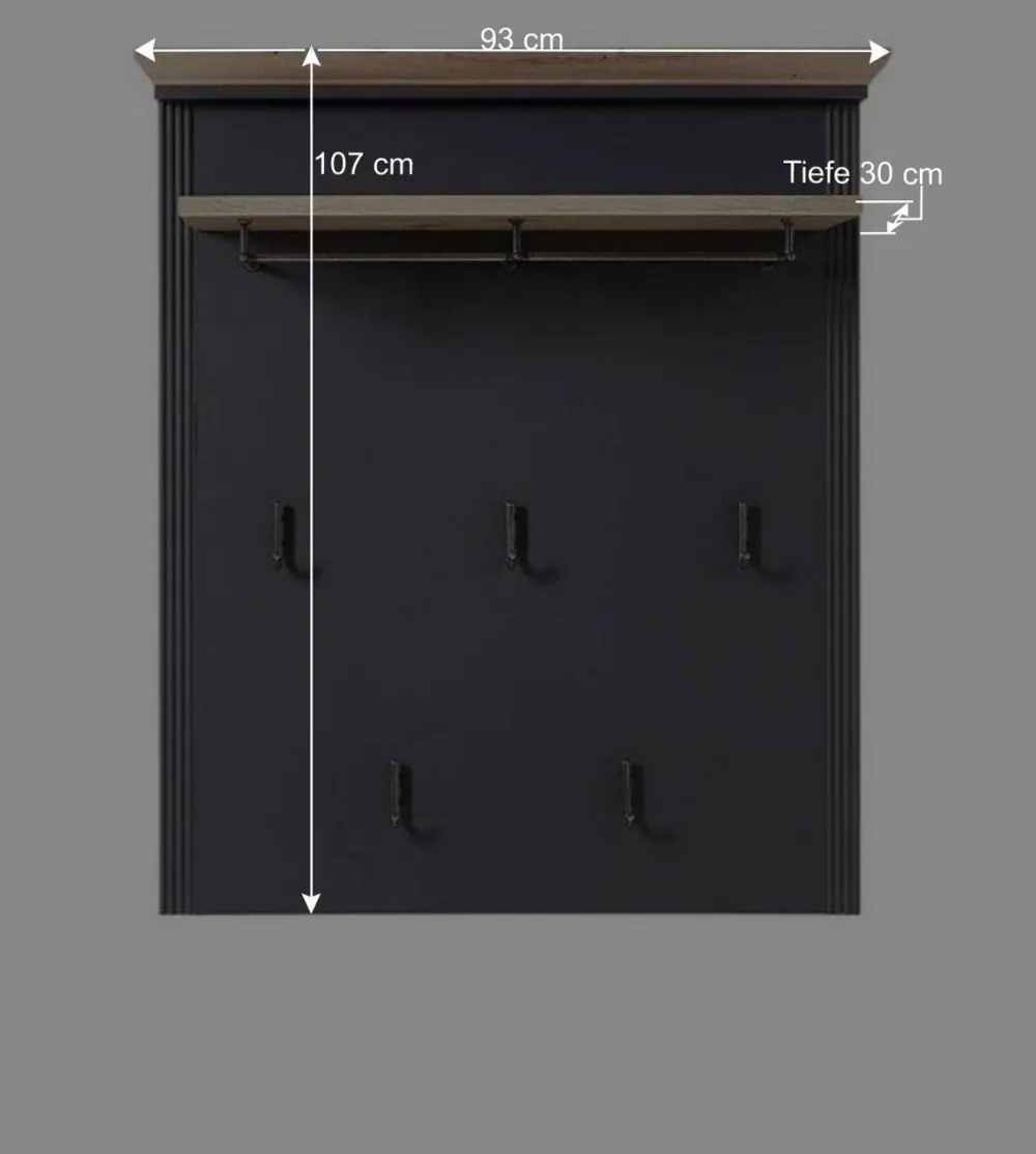 Wohnen Garderoben<Landhaus Garderoben Kombi Set - Thumbs (dreiteilig)