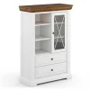Wohnen Highboards<Landhaus Highboard aus Kiefer zweifarbig - Zalya