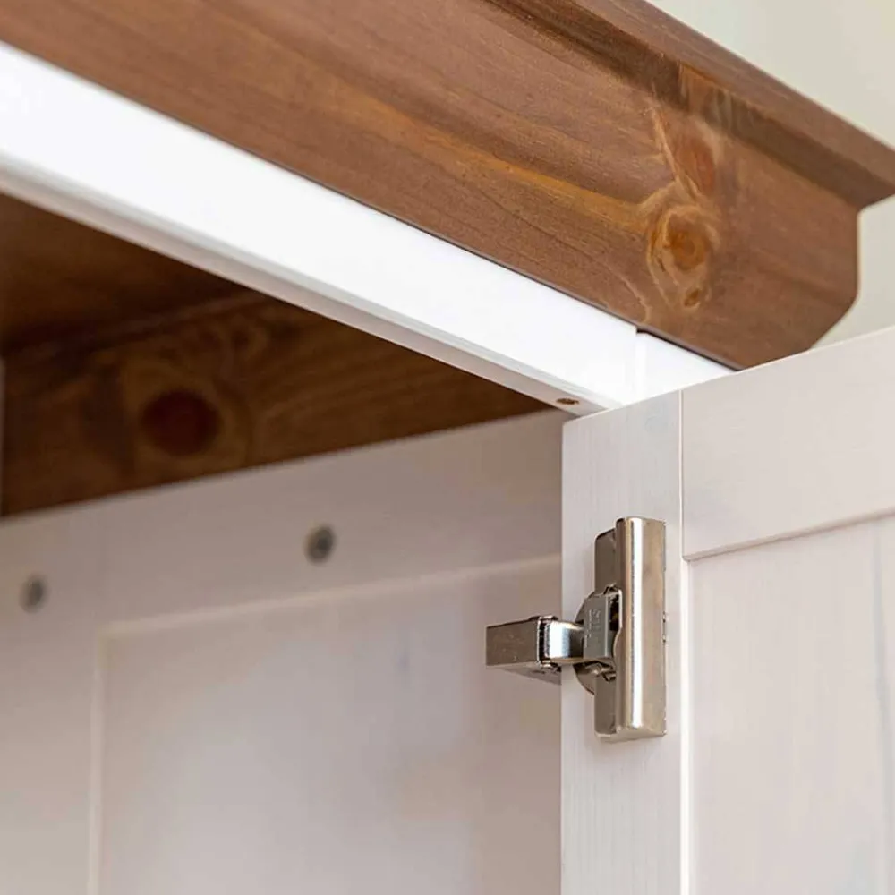 Wohnen Highboards<Landhaus Highboard aus Kiefer zweifarbig - Zalya