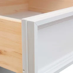 Wohnen Highboards|Vitrinen<Landhaus Highboard in Weiß lackiert - Indico