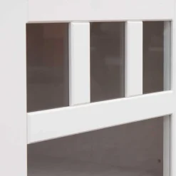Wohnen Highboards|Vitrinen<Landhaus Highboard in Weiß lackiert - Indico