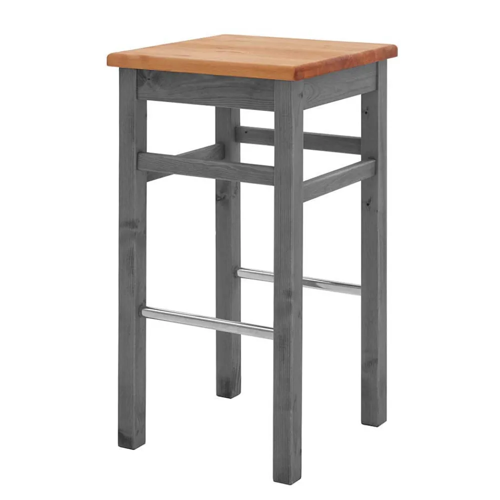 Wohnen Sitzgruppe<Landhaus Hochtisch und Barhocker Set - Ziamora (dreiteilig)