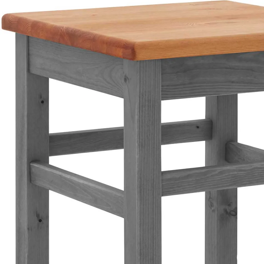 Wohnen Sitzgruppe<Landhaus Hochtisch und Barhocker Set - Ziamora (dreiteilig)