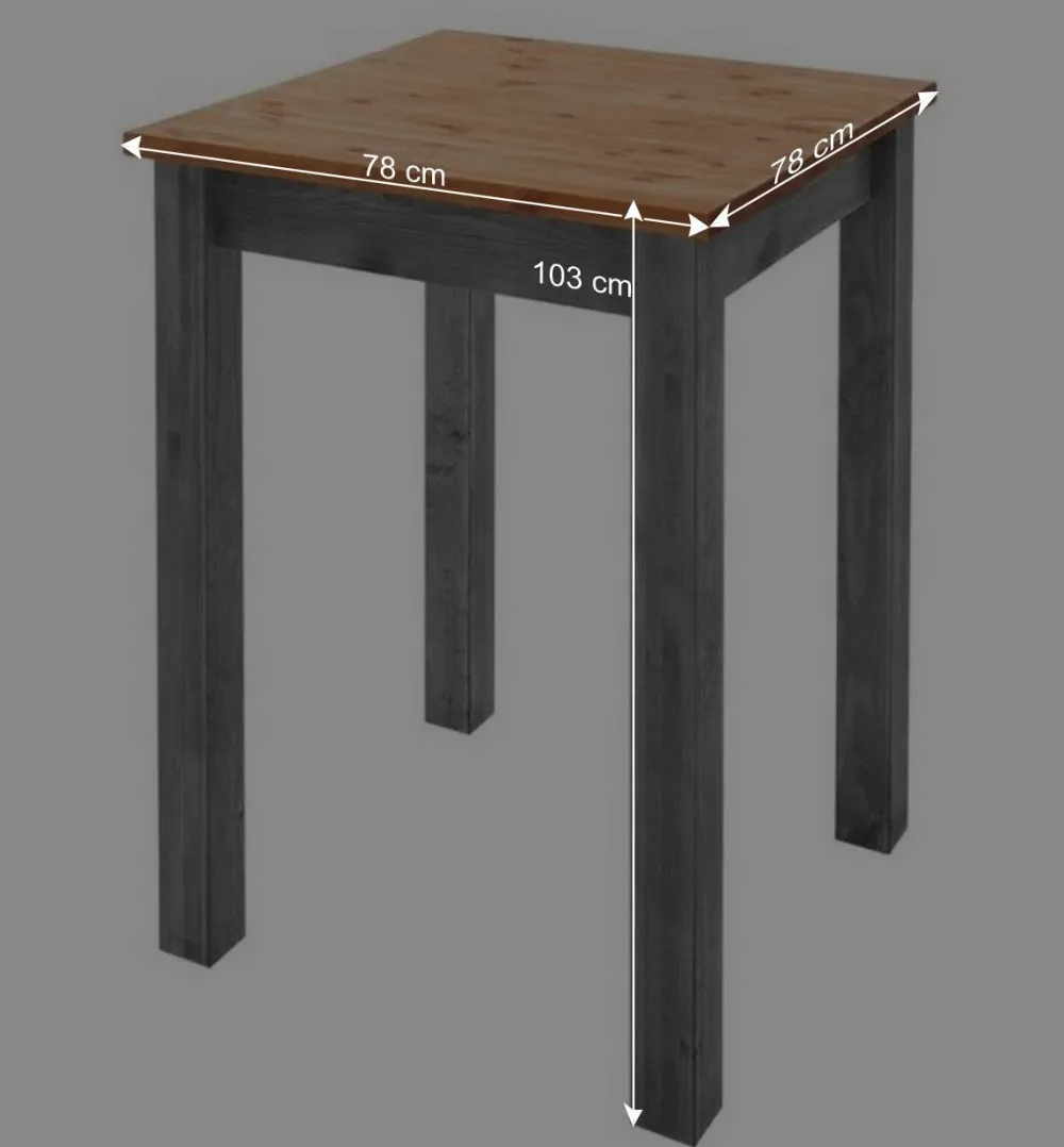 Wohnen Sitzgruppe<Landhaus Hochtisch und Barhocker Set - Ziamora (dreiteilig)