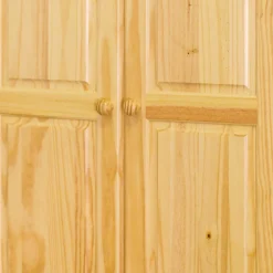 Wohnen Kleiderschränke|Schränke<Landhaus Holz Kleiderschrank mit Kugelfüßen - Kascanu