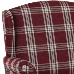 Wohnen Sofas<Landhaus Küchensofa in Rot mit Kariert Muster - Matieu
