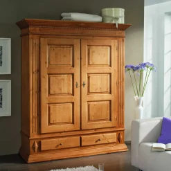 Wohnen Kleiderschränke<Landhaus Kleiderschrank aus Fichte - Futura