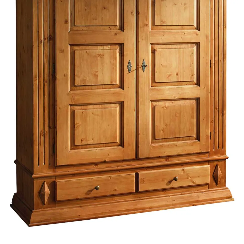 Wohnen Kleiderschränke<Landhaus Kleiderschrank aus Fichte - Futura