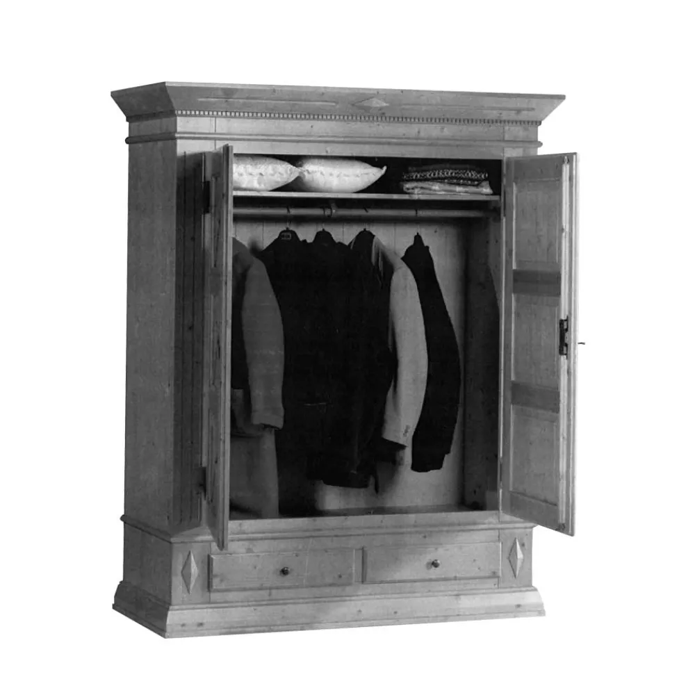 Wohnen Kleiderschränke<Landhaus Kleiderschrank aus Fichte - Futura