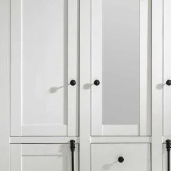 Wohnen Kleiderschränke|Schränke<Landhaus Kleiderschrank Chelles in Weiß mit Spiegel
