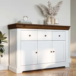 Wohnen Sideboards<Landhaus Kombikommode aus Kiefernholz - Zalya