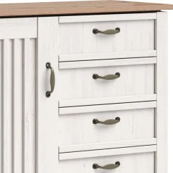 Wohnen Sideboards<Landhaus Kombi-Kommode in Weiß - Malvissa