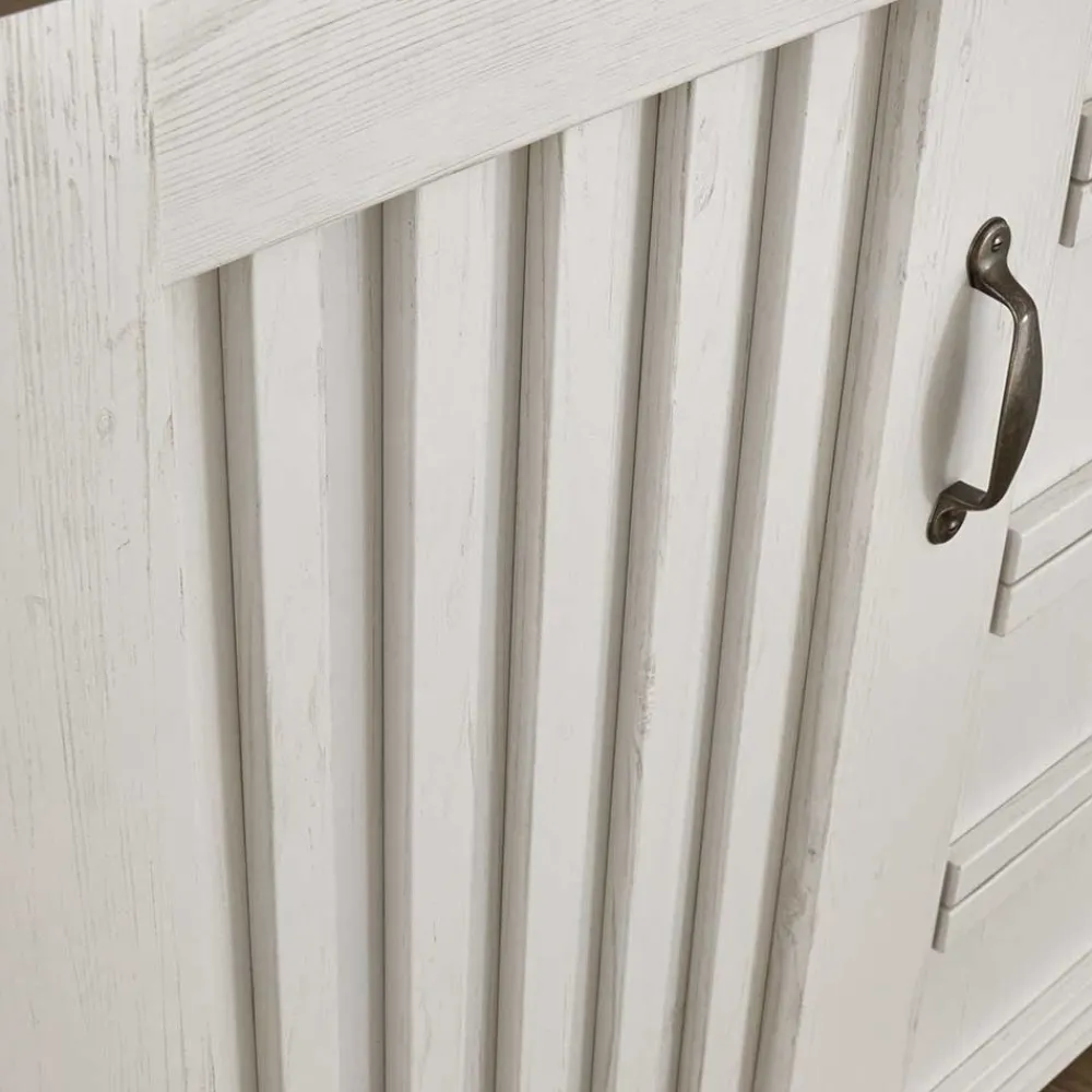 Wohnen Sideboards<Landhaus Kombi-Kommode in Weiß - Malvissa