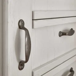 Wohnen Sideboards<Landhaus Kombi-Kommode in Weiß - Malvissa