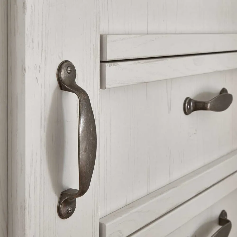 Wohnen Sideboards<Landhaus Kombi-Kommode in Weiß - Malvissa
