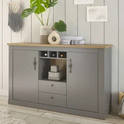 Wohnen Sideboards<Landhaus Kommode in Lichtgrau - Buleta