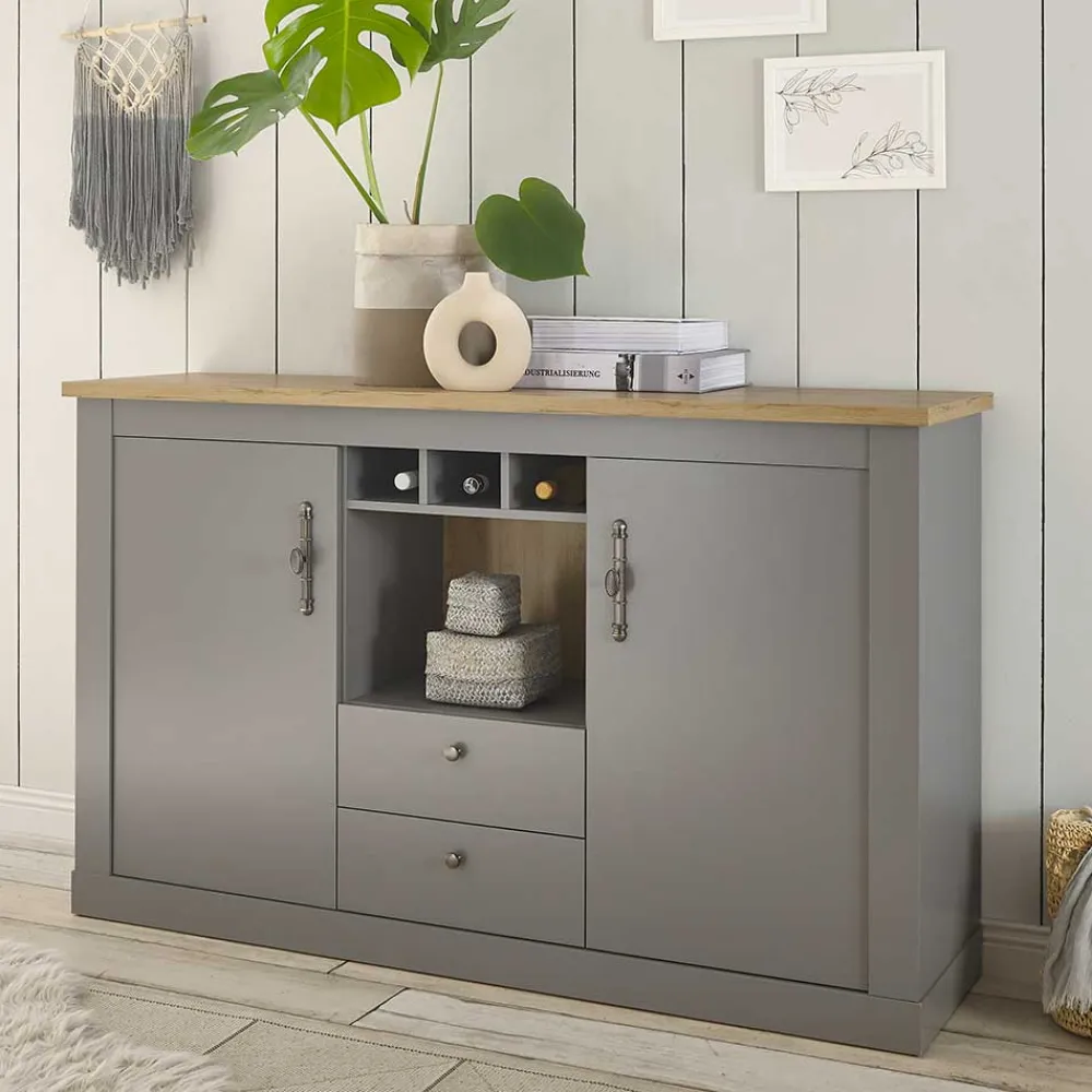 Wohnen Sideboards<Landhaus Kommode in Lichtgrau - Buleta