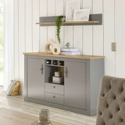 Wohnen Sideboards<Landhaus Kommode in Lichtgrau - Buleta