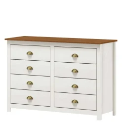 Wohnen Sideboards|Kommoden<Landhaus Kommode mit acht Schubladen - Clipper