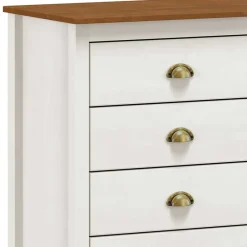 Wohnen Sideboards|Kommoden<Landhaus Kommode mit acht Schubladen - Clipper