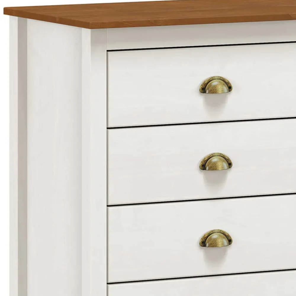 Wohnen Sideboards|Kommoden<Landhaus Kommode mit acht Schubladen - Clipper