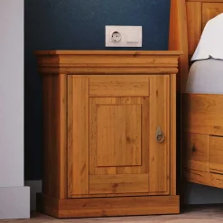Wohnen Kommoden<Landhaus Nachtschrank in Honigfarben - Lusanne