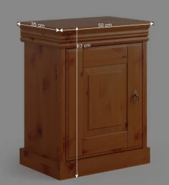 Wohnen Kommoden<Landhaus Nachtschrank in Honigfarben - Lusanne