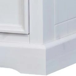 Wohnen Kommoden<Landhaus Nachtschrank in Weiß & Eichefarben - Envicron