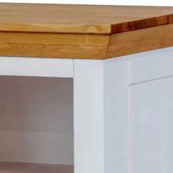 Wohnen Kommoden<Landhaus Nachtschrank in Weiß & Eichefarben - Envicron