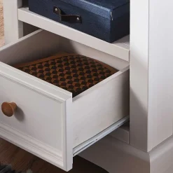 Wohnen Kommoden<Landhaus Nachtschrank in Weiß & Eichefarben - Envicron