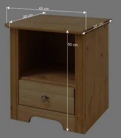 Wohnen Kommoden<Landhaus Nachtschrank mit Ablagefach - Imressa