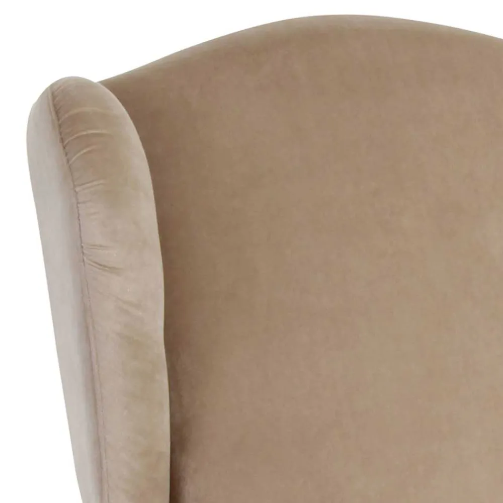 Wohnen Sessel<Landhaus Ohrensessel in Beige und Buche - Passe