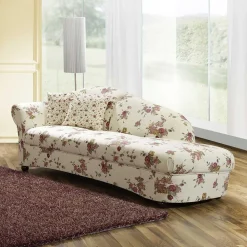 Wohnen Sofas<Landhaus Recamiere mit Blumen Stoff - Nitesa