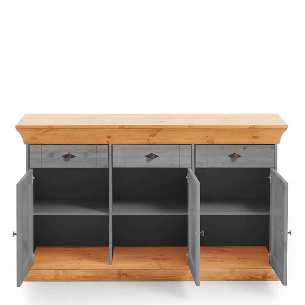 Wohnen Sideboards<Landhaus Sideboard Cempino in Grau