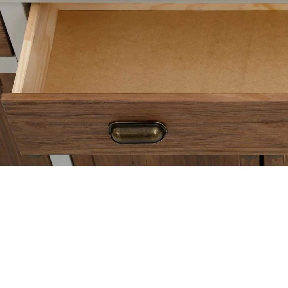 Wohnen Sideboards<Landhaus Sideboard in Holz Braun - Veproma