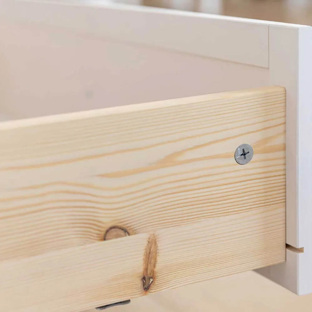 Wohnen Sideboards<Landhaus Sideboard in Weiß & Natur Kiefer - Saluts