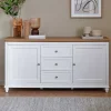 Wohnen Sideboards<Landhaus Sideboard in Weiß und Eiche - Smaly