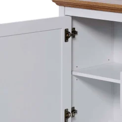 Wohnen Sideboards<Landhaus Sideboard in Weiß und Eiche - Smaly