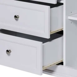 Wohnen Sideboards<Landhaus Sideboard in Weiß und Eiche - Smaly