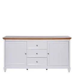 Wohnen Sideboards<Landhaus Sideboard in Weiß und Eiche - Smaly