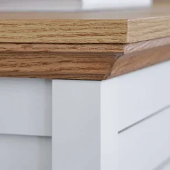 Wohnen Sideboards<Landhaus Sideboard in Weiß und Eiche - Smaly