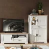 Wohnen Wohnwände<Landhaus TV Bank & Highboard - Sinolita (zweiteilig)
