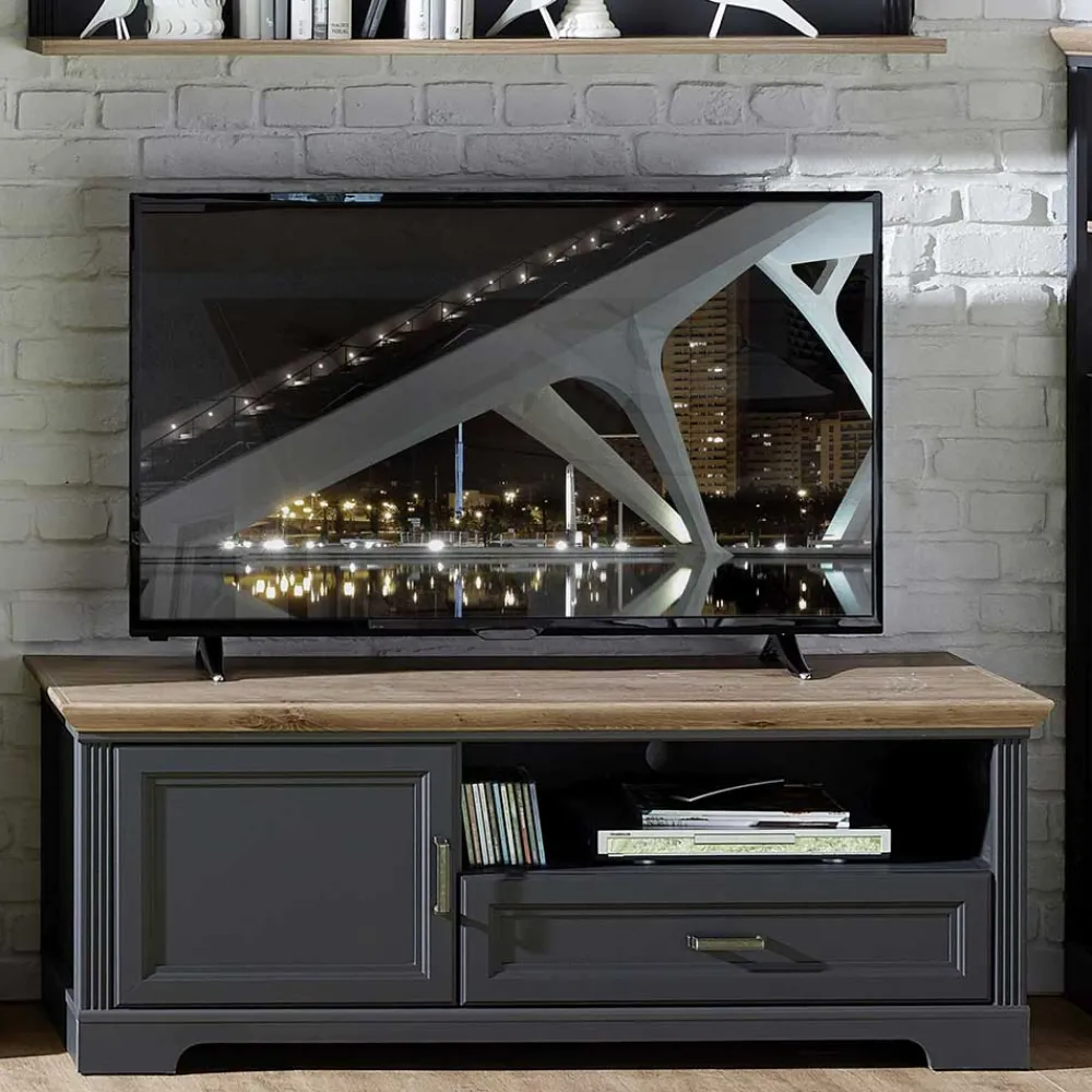 Wohnen Tv & Hifi-Möbel|Lowboards<Landhaus TV Board in Grau - Thumbs