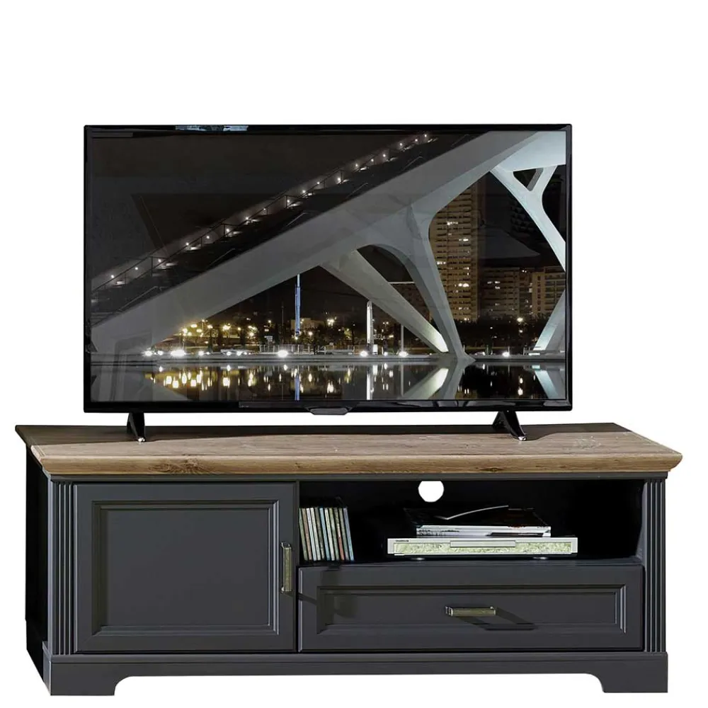 Wohnen Tv & Hifi-Möbel|Lowboards<Landhaus TV Board in Grau - Thumbs