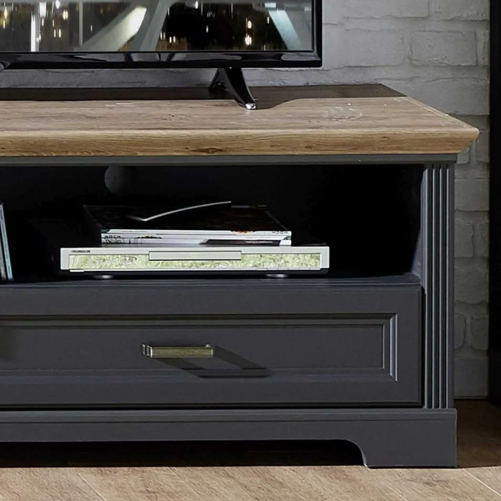 Wohnen Tv & Hifi-Möbel|Lowboards<Landhaus TV Board in Grau - Thumbs