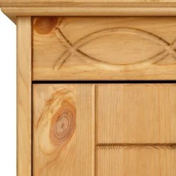 Wohnen Tv & Hifi-Möbel|Lowboards<Landhaus TV Lowboard aus Kiefer Massivholz - Goro