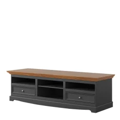 Wohnen Tv & Hifi-Möbel|Lowboards<Landhaus TV Lowboard in Grau und Eiche - Witenga